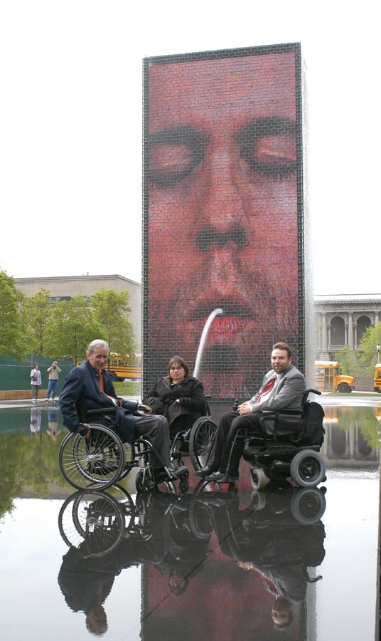 The Crown Fountain in Chicago’s Millennium Park is noted for being accessible for all.