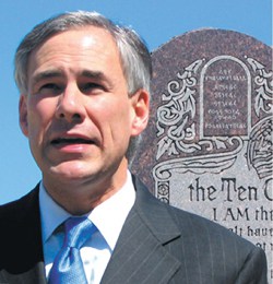 Abbott went all the way to the Supreme Court to defend Texas’ right to have a Ten Commandments Monument on State Capitol grounds.
