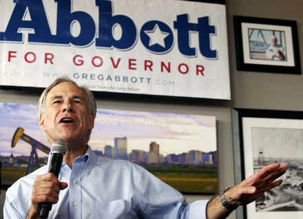 “My job description includes getting up every morning, going to work, and suing the Obama administration to defend Texas values.” — Greg Abbott, on being attorney general of Texas