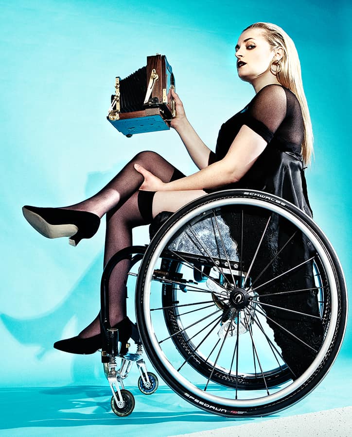 projecting an authentic image of a woman wheelchair user in touch with her ...