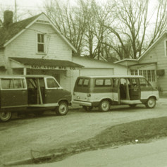 This humble garage and early lift-equipped vans like these launched a revolution in mobility for people who use wheelchairs that continues to this day.
