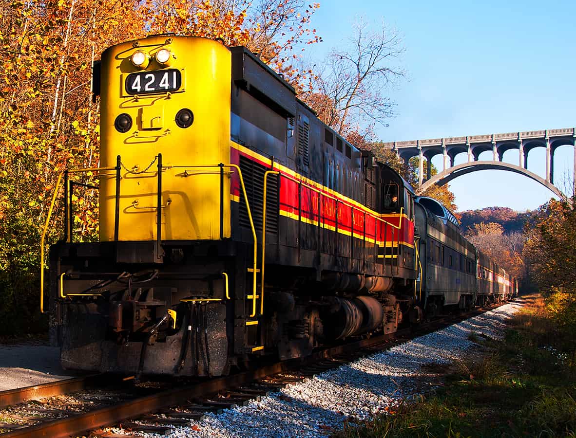 The Cuyahoga Valley Scenic Railroad is a great way to get a feel for the whole park.