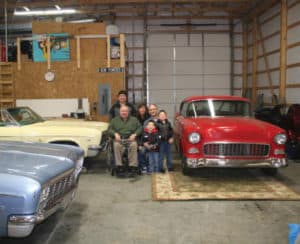 Collecting cars is a family affair for Glen White, so he constructed a large shop.