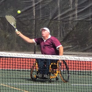 Curt Letherbee finds that a Quickie Matchpoint has the right combination of speed and agility for upping his tennis game.
