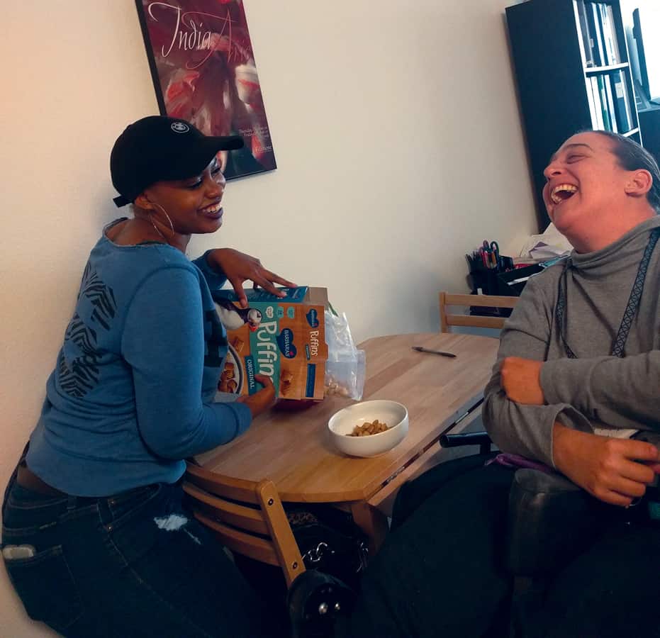 Thanks to EDI, you won’t be stuck hungry in bed if your attendant doesn’t show.