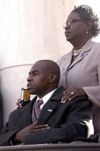 Eugene Simpson and his mother, Pearl, observed Veteran's Day 2004 at Arlington National Cemetery.