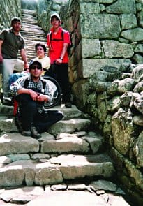 Each flight of stairs at Machu Picchu has about 50 steps.