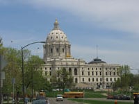 Roxanne and Bill Furlong enjoyed playing the tourist in their own backyard, which included visiting the Minnesota state capitol building.