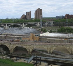 The St. Anthony Falls bridge, which replaces the collapsed I-35W bridge, was built in record time.