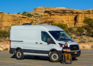 Matt Tilford and his camper van
