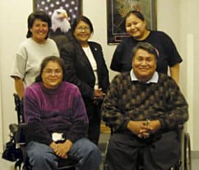 Don Smith (lower right), a director of a CIL in Gallup, N.M., says they have made great strides in promoting their mission, but the challenges remain. "It is really difficult for the community to accept that people with disabilities can function independently."