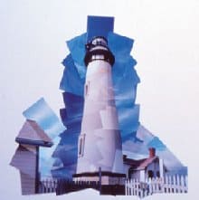 Pigeon Point, 1998, photomosaic, 36 x 36 inches