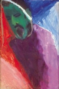 Self II, 1991, oil on canvas board, 36 x 24 inches