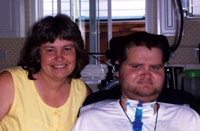 Linda Freeman spent many a sleepless night monitoring her son, Clay's, ventilator.