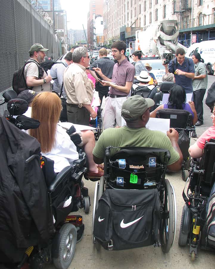 The lively protestors made it clear that they will not sit by and idly let Uber continue to ignore the disability community.
