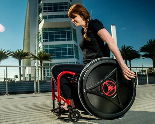 Woman-rowheel-wheel-technologies