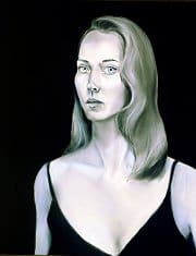 Black and White Self-Portrait, pastel/charcoal, 2001