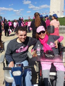 Sheri Denkensohn-Trott and her husband Tony participate in the Making Strides Walk for breast cancer every year.