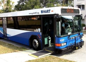 Look at this beautiful lift-equipped bus from Tampa, Fla.! How well do you think it does in three feet of rain?