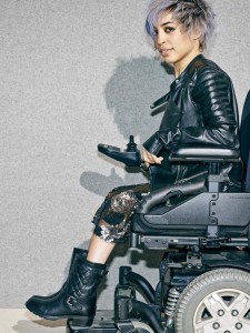Nordstrom has long used models with disabilities, such as this one in photo from the Associated Press.