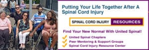 United Spinal resources for new spinal cord injuries.