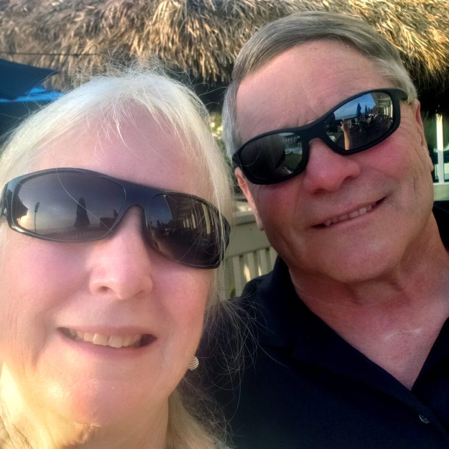 Bill Fertig and his wife take a selfie