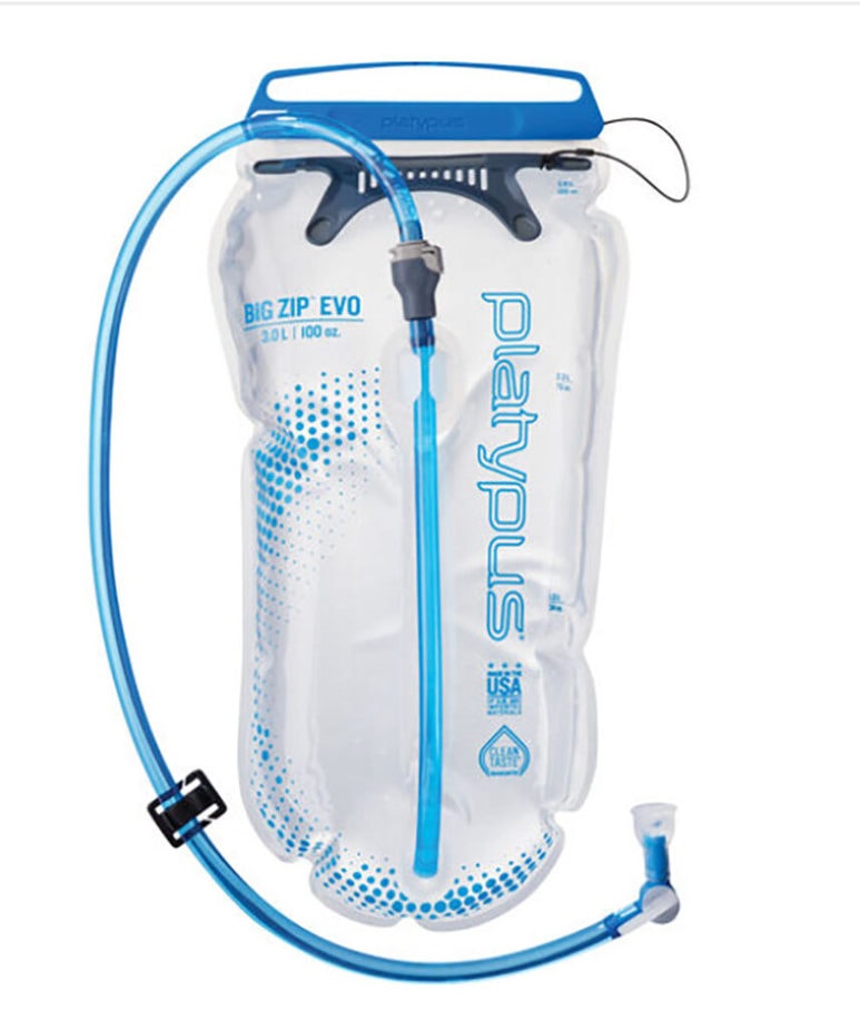 water bottle with a quad-friendly tube and bite valve