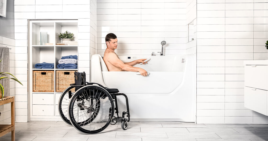 Custom Roll-In Shower Pan To Transform Your Bathroom for ADA