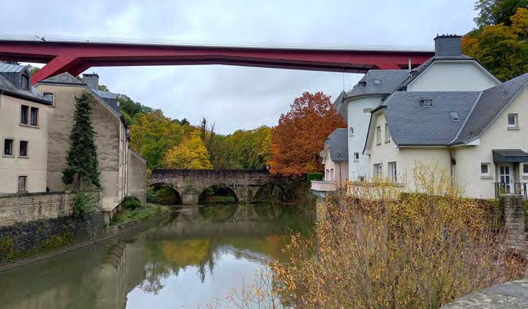 picturesque shot of the the Alzette River