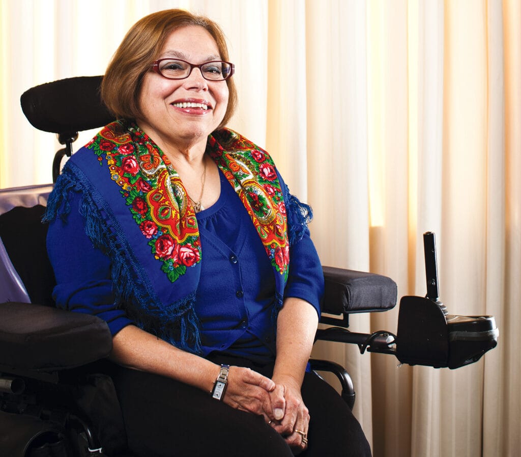 Special Advisor on Disability Rights for the U.S. State Department Judy Heumann at her office in Washington, D.C., on November 8, 2010.